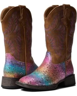 Roper Kids Glitter Rainbow (Toddler/Little Kid) | Boots -Shoezy Store 71FThpzzywL. AC SR736920