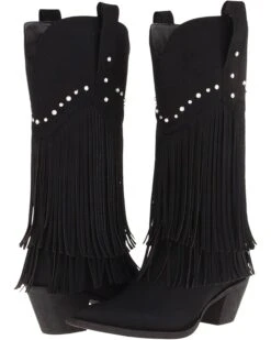 Roper 12" Stud and Fringe Boot | Boots