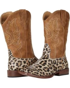 Roper Kids Glitter Leopard (Big Kid) | Boots
