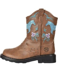Roper Kids Horse Flowers (Toddler/Little Kid) | Boots -Shoezy Store 819xQl4me8L. AC SR736920