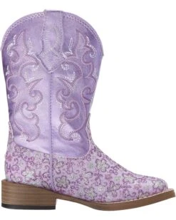 Roper Kids Lavender Square Toe Boot (Toddler/Little Kid) | Boots -Shoezy Store 81KbA35HC8L. AC SR736920