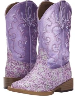 Roper Kids Lavender Square Toe Boot (Toddler/Little Kid) | Boots