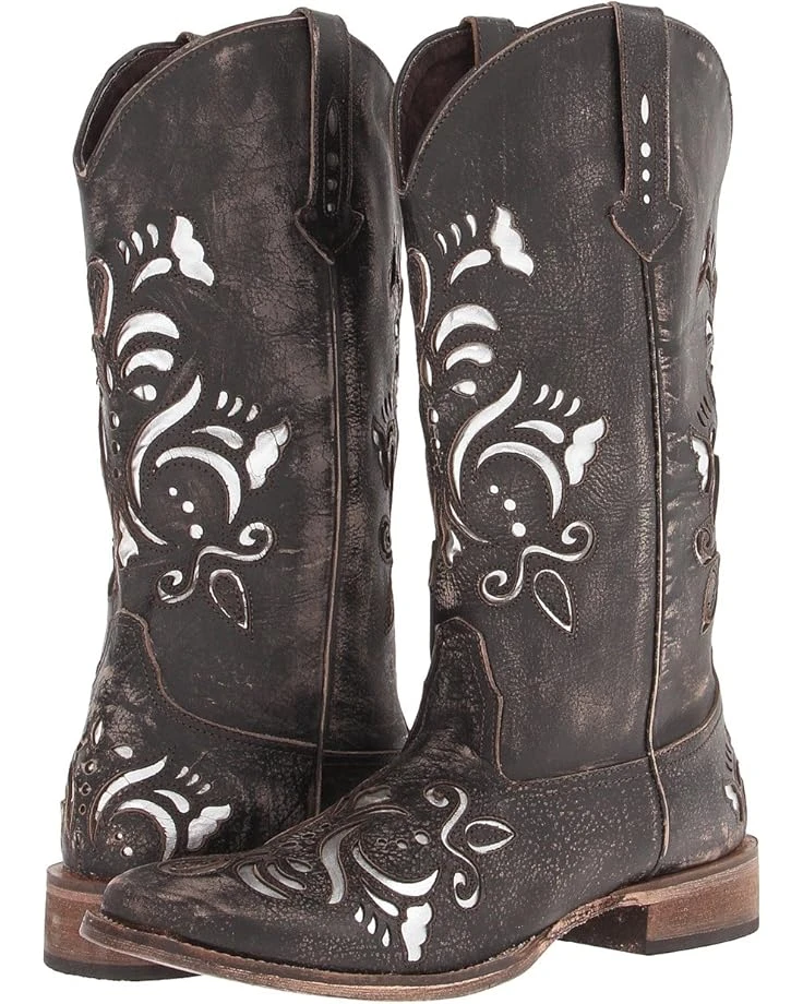 Roper Laser Cut Metallic Underlay Boot | Boots 3 Roper Laser Cut Metallic Underlay Boot | Boots