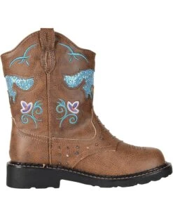 Roper Kids Horse Flowers (Toddler/Little Kid) | Boots -Shoezy Store 81P2wrCveL. AC SR736920