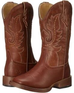 Roper Kids Texson Faux Leather (Toddler/Little Kid) | Boots