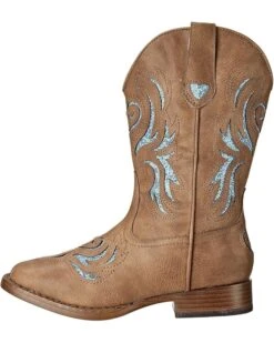 Roper Kids Glitter Breeze Square Toe Boot (Toddler/Little Kid) | Boots -Shoezy Store 81liUs9vD6L. AC SR736920