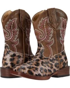 Roper Kids Glitter Leopard (Toddler) | Boots
