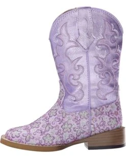 Roper Kids Lavender Square Toe Boot (Toddler/Little Kid) | Boots -Shoezy Store 81v1jBqkxWL. AC SR736920