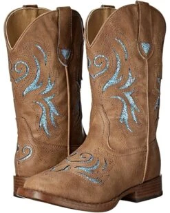 Roper Kids Glitter Breeze Square Toe Boot (Toddler/Little Kid) | Boots